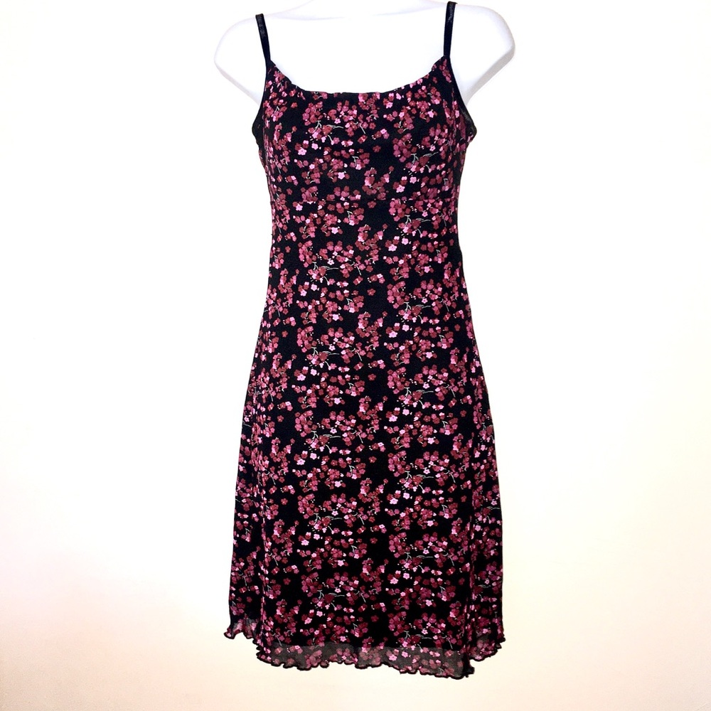 Black and Pink Currants Dress Womens Small
